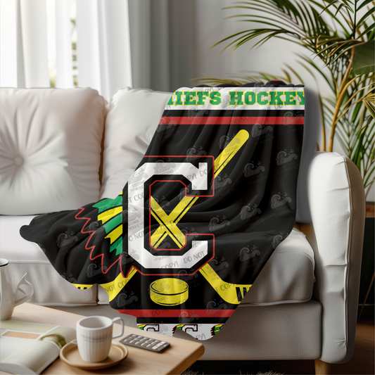 Chiefs Blanket with Stripes