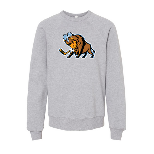 Buffalo Bisons Logo with Bow Youth Sweatshirt