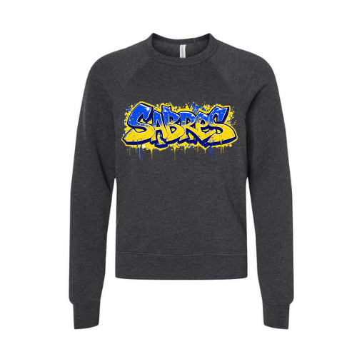 Jr. Sabres Blue Graffiti Youth Sweatshirt