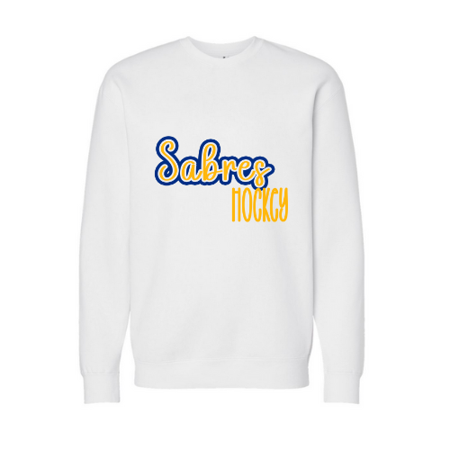 Jr. Sabres Blue See-Thru Adult Sweatshirt