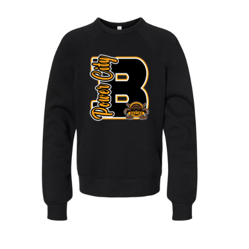 Power City Bruins Varsity Letter Youth Sweatshirt