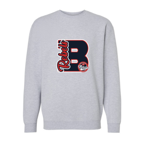 Rebels Varsity Letter Adult Sweatshirt