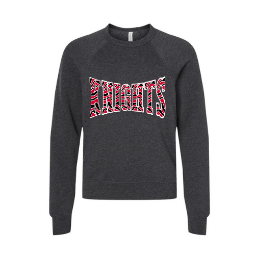 Knights Striped Print Youth Sweatshirt
