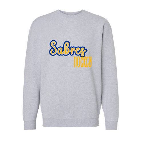 Jr. Sabres Blue See-Thru Adult Sweatshirt