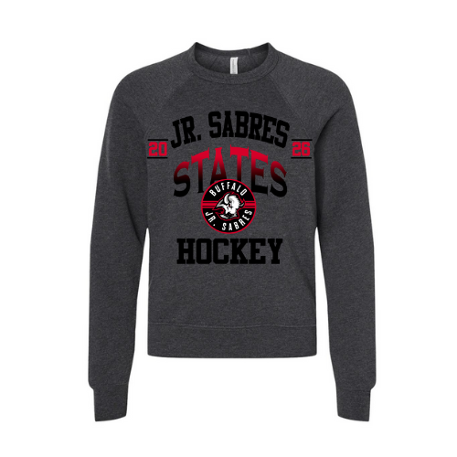 Jr. Sabres Red Gradient Adult Playoff/States Sweatshirt