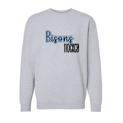 Bisons See-Thru Adult Sweatshirt
