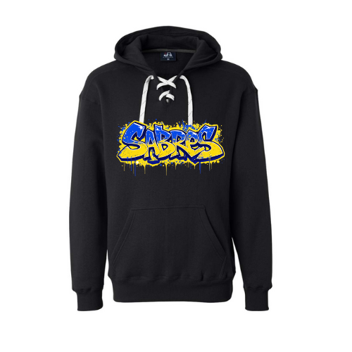 Jr. Sabres Blue Grafitti Adult Sweatshirt