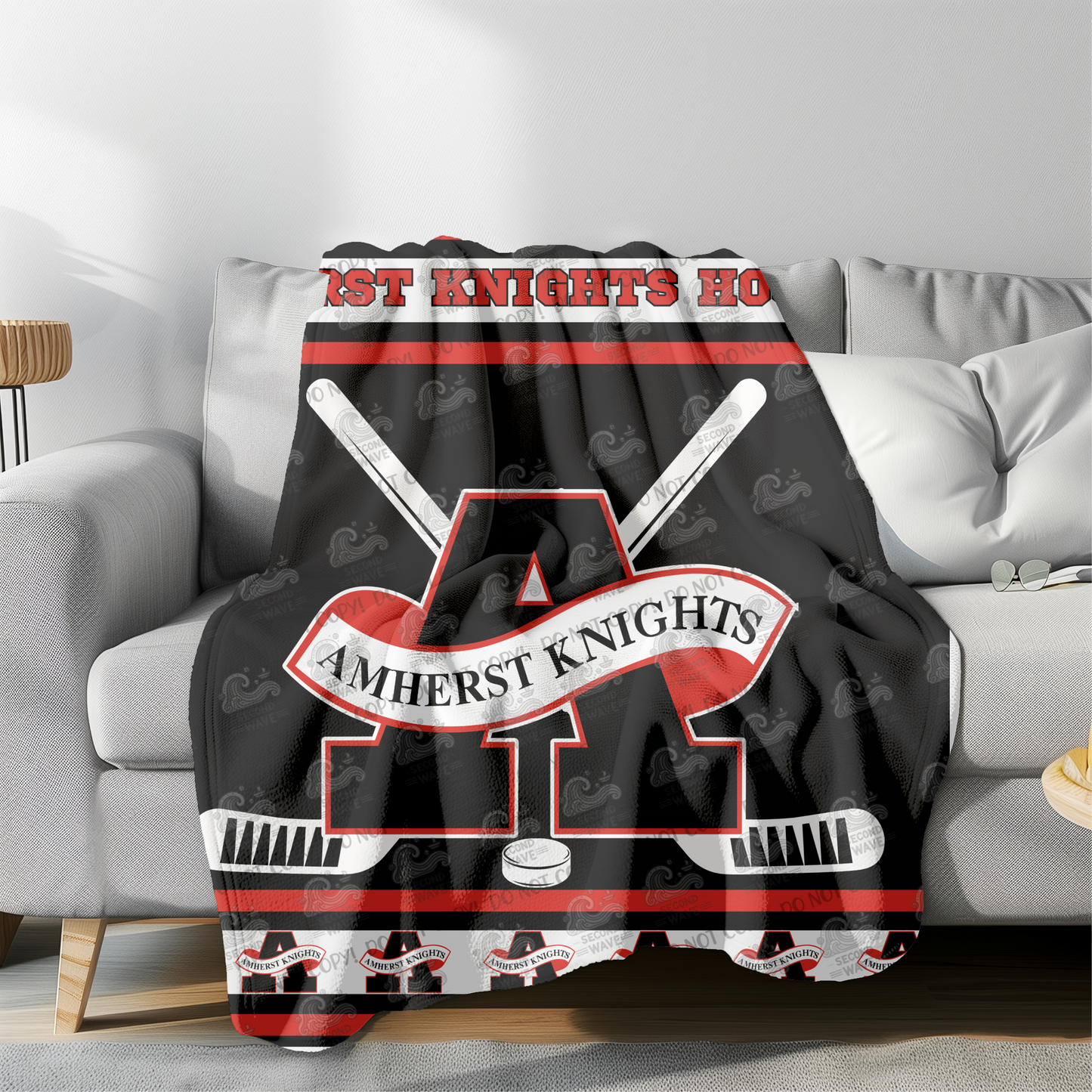 Amherst Blanket with Stripes