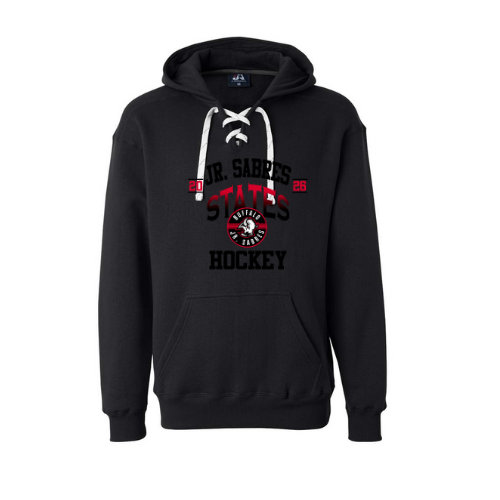 Jr. Sabres Red Gradient Adult Playoff/States Sweatshirt