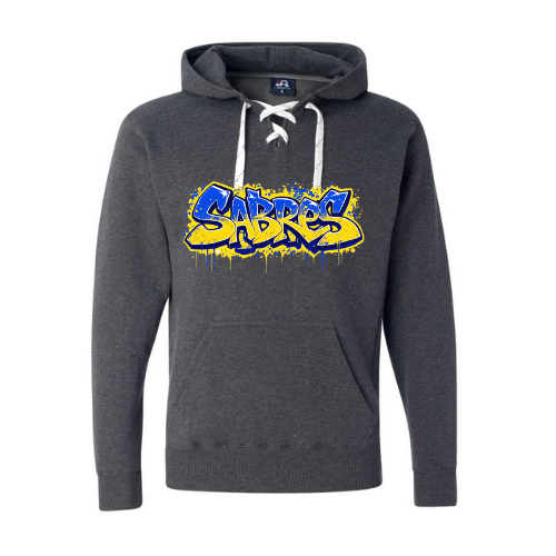 Jr. Sabres Blue Grafitti Adult Sweatshirt