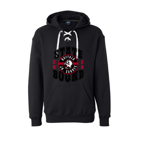 Jr. Sabres Red Adult Playoff/States Sweatshirt