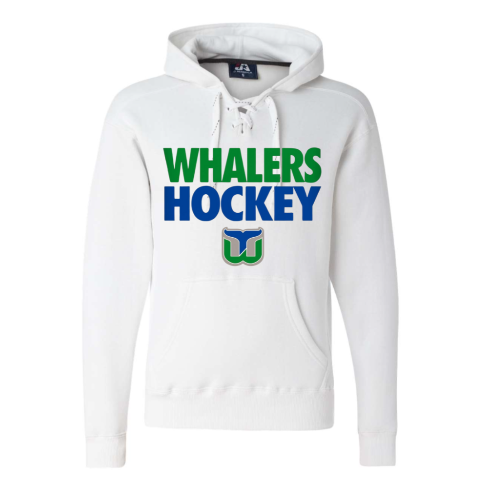 Whalers Hockey Adult Hooded Sweatshirt