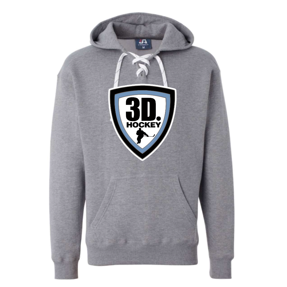 Adult Lace Up Hooded Sweatshirt