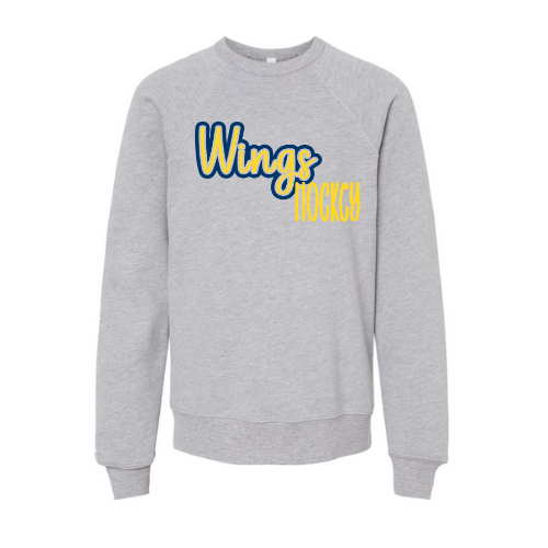 Wings See-Thru Youth Sweatshirt