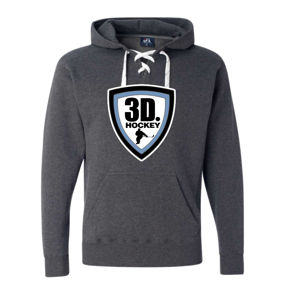 Adult Lace Up Hooded Sweatshirt