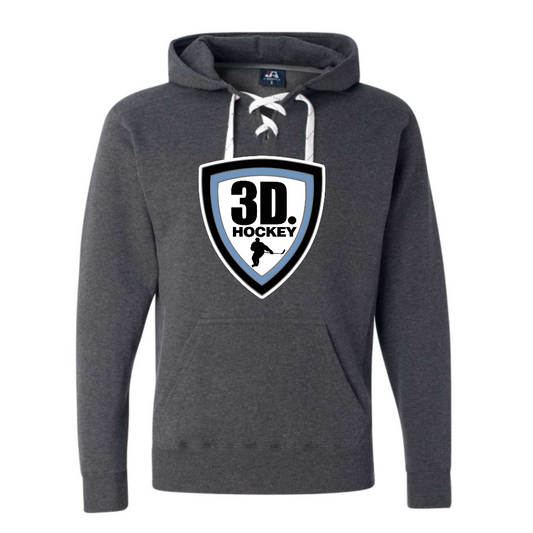 Adult Lace Up Hooded Sweatshirt