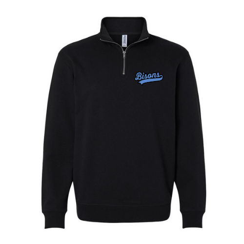 Buffalo Bisons Blue Adult Quarter Zip Sweatshirt