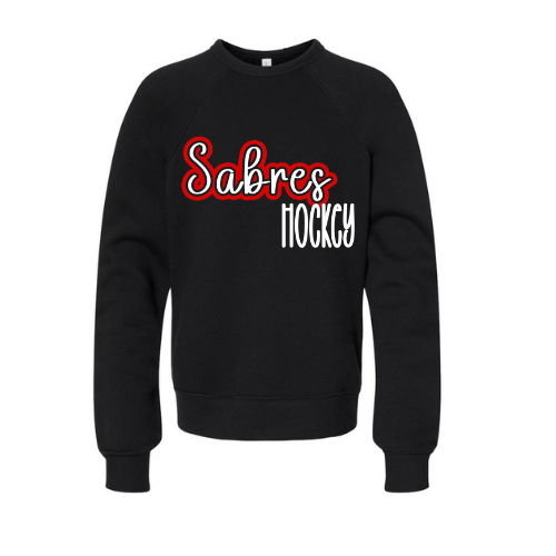 Jr. Sabres Red See-Thru Youth Sweatshirt