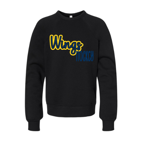 Wings See-Thru Youth Sweatshirt