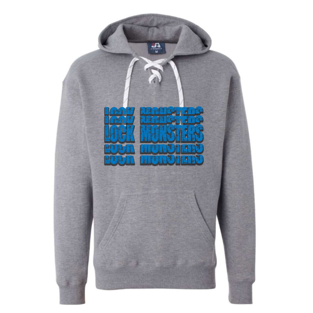 Lockport Stacked Adult Hooded Sweatshirt