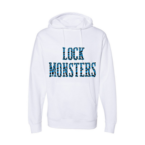 Lock Monsters Striped Print Adult Sweatshirt
