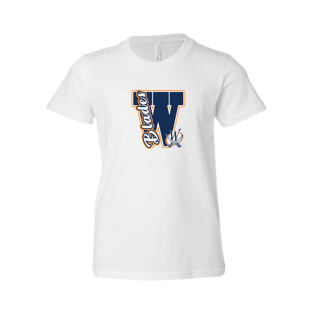 Blades Varsity Letter Adult T-shirt