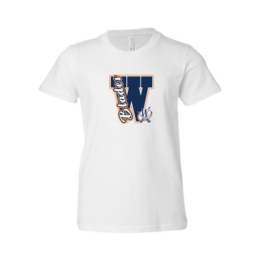 Blades Varsity Letter Adult T-shirt