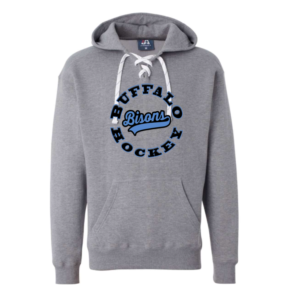 Bisons Blue Circle Youth Hooded Sweatshirt
