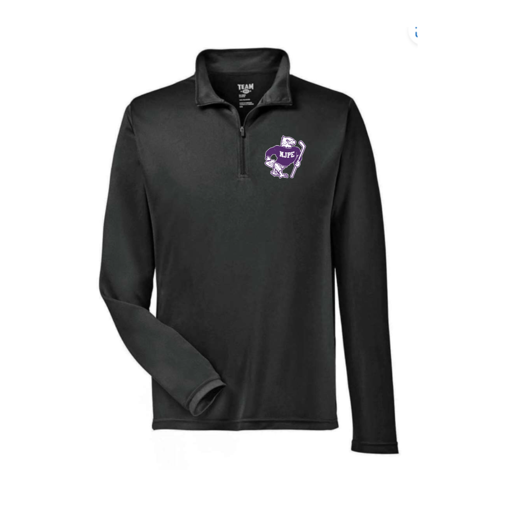 NJPE Mascot Adult Performance Quarter Zip Pullover