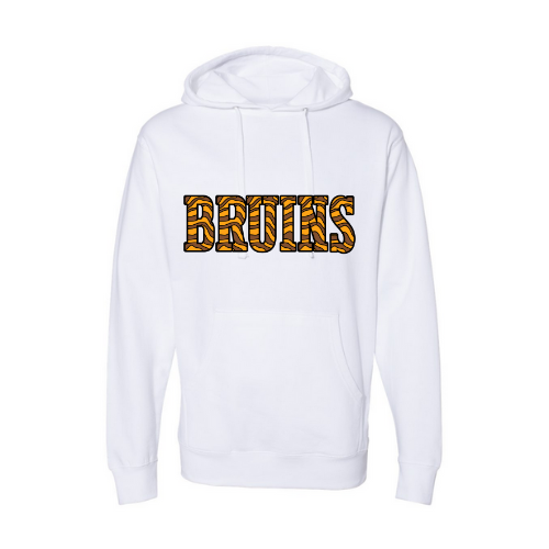 Bruins Striped Print Adult Sweatshirt