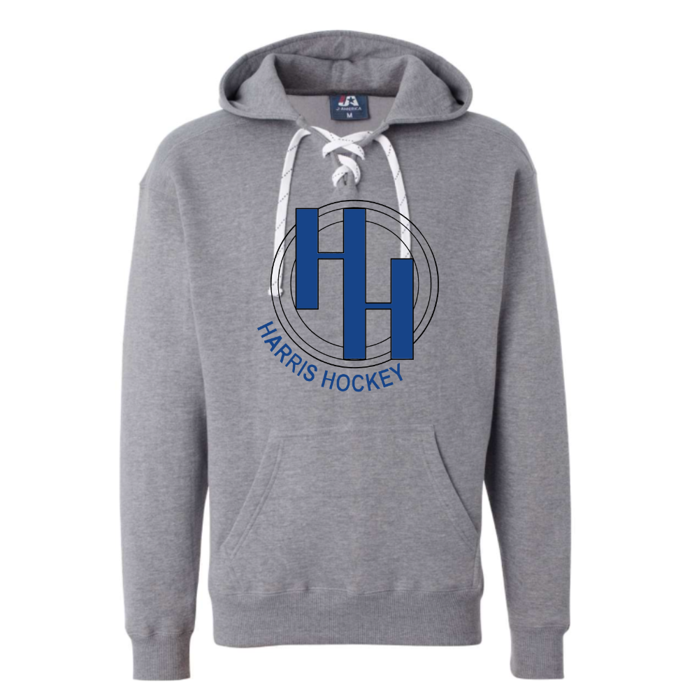 Adult Lace Up Hooded Sweatshirt
