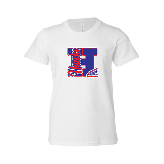 Hawks Varsity Letter Adult T-shirt