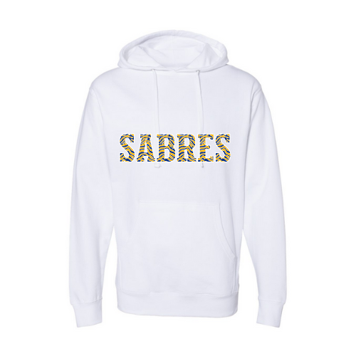 Jr Sabres Blue Striped Print Adult Sweatshirt