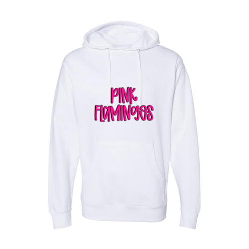 HHD Pink Flamingos Letters Adult Sweatshirt