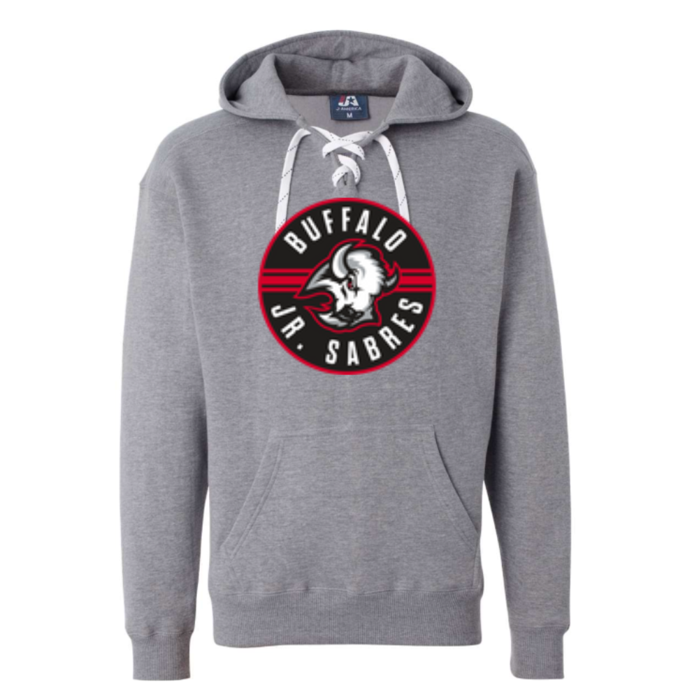Jr Sabres Red Adult Hooded Sweatshirt