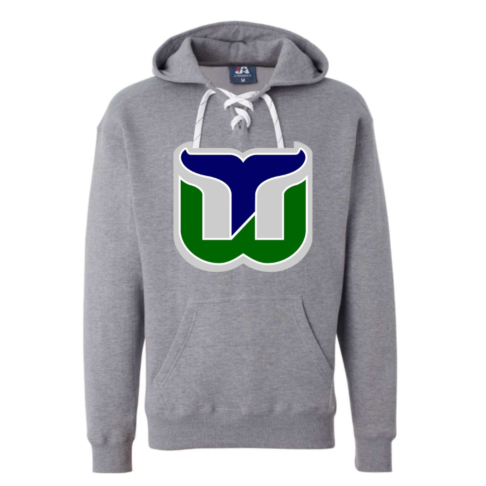 Whalers Logo Adult Hooded Sweatshirt
