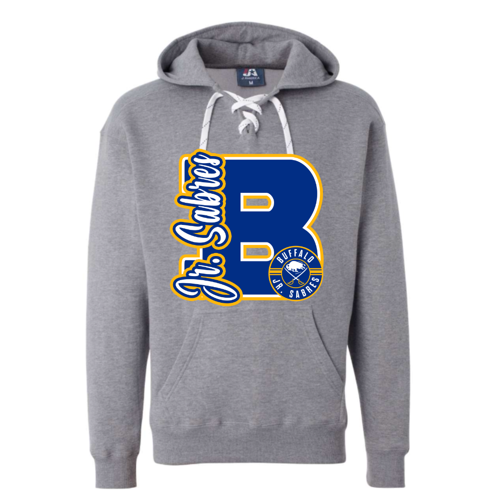 Jr. Sabres Blue Varsity Letter Adult Sweatshirt