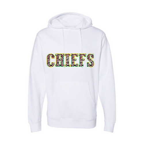 Chiefs Striped Print Adult Sweatshirt