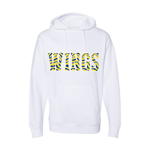 Wings Striped Print Adult Sweatshirt