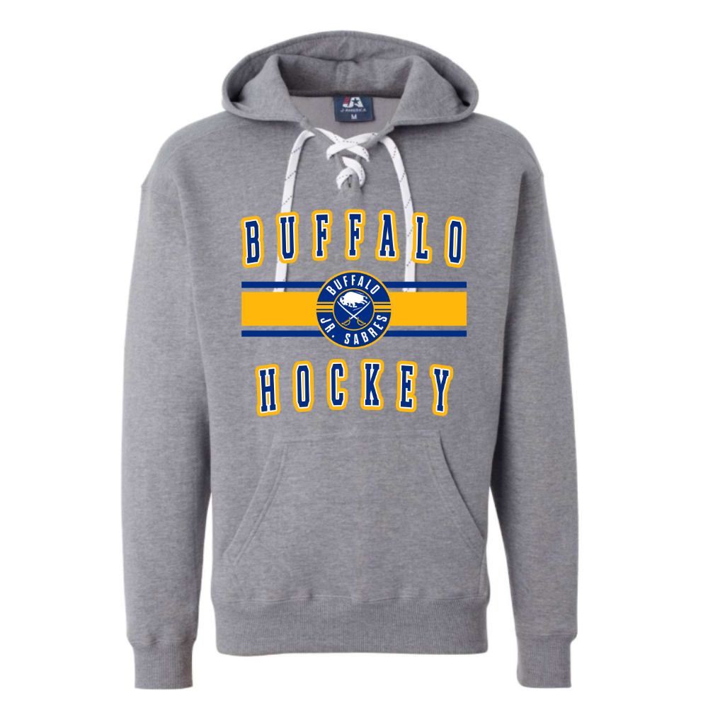 Jr Sabres Blue Stripe Adult Sweatshirt