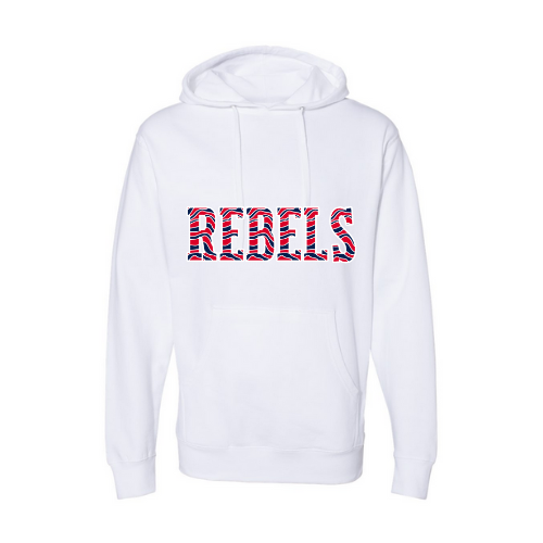 Rebels Striped Print Adult Sweatshirt