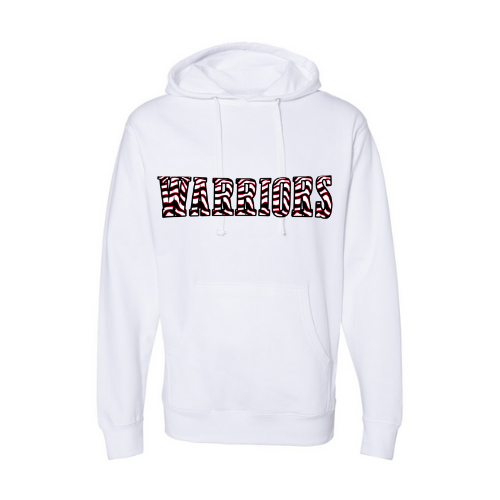 Warriors Striped Print Adult Sweatshirt