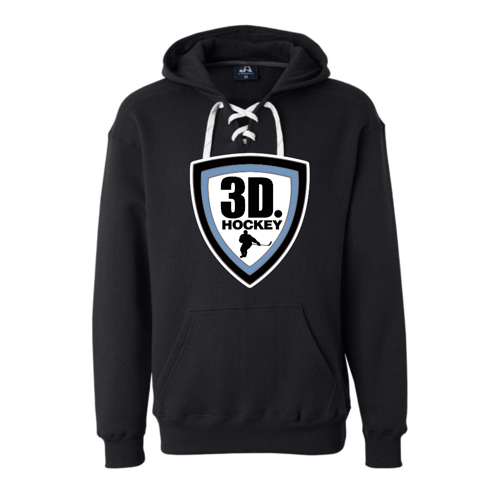 Adult Lace Up Hooded Sweatshirt