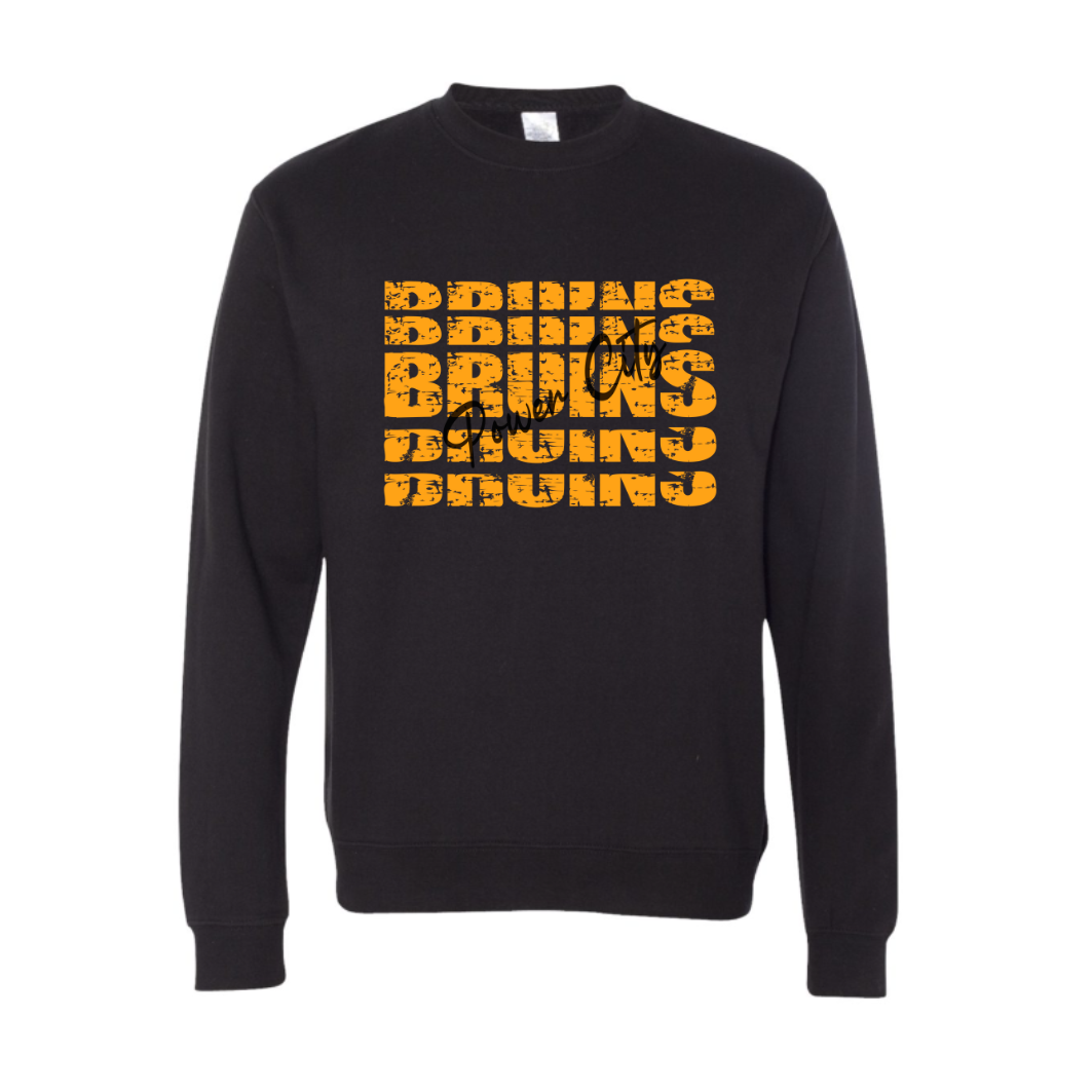 Bruins Stacked Adult Sweatshirt