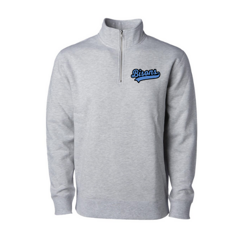 Buffalo Bisons Blue Adult Quarter Zip Sweatshirt