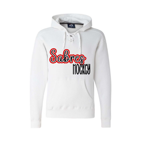 Jr. Sabres Red See-Thru Adult Sweatshirt