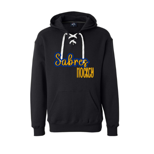 Jr. Sabres Blue See-Thru Adult Sweatshirt