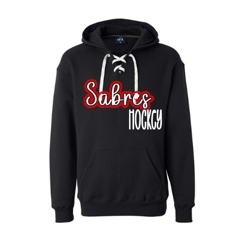 Jr. Sabres Red See-Thru Adult Sweatshirt