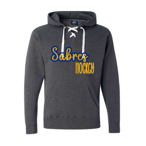Jr. Sabres Blue See-Thru Adult Sweatshirt