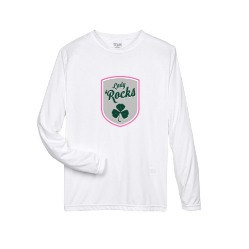 Buffalo Shamrocks/Lady Rocks Youth Long Sleeve Performance Shirt